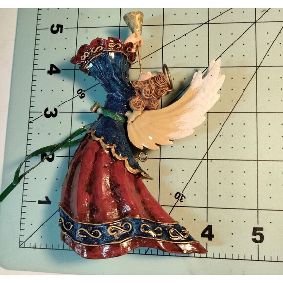 Angel Figurine Ornament Horn Lute Christmas Hark Lot 2 - Picture 5 of 7